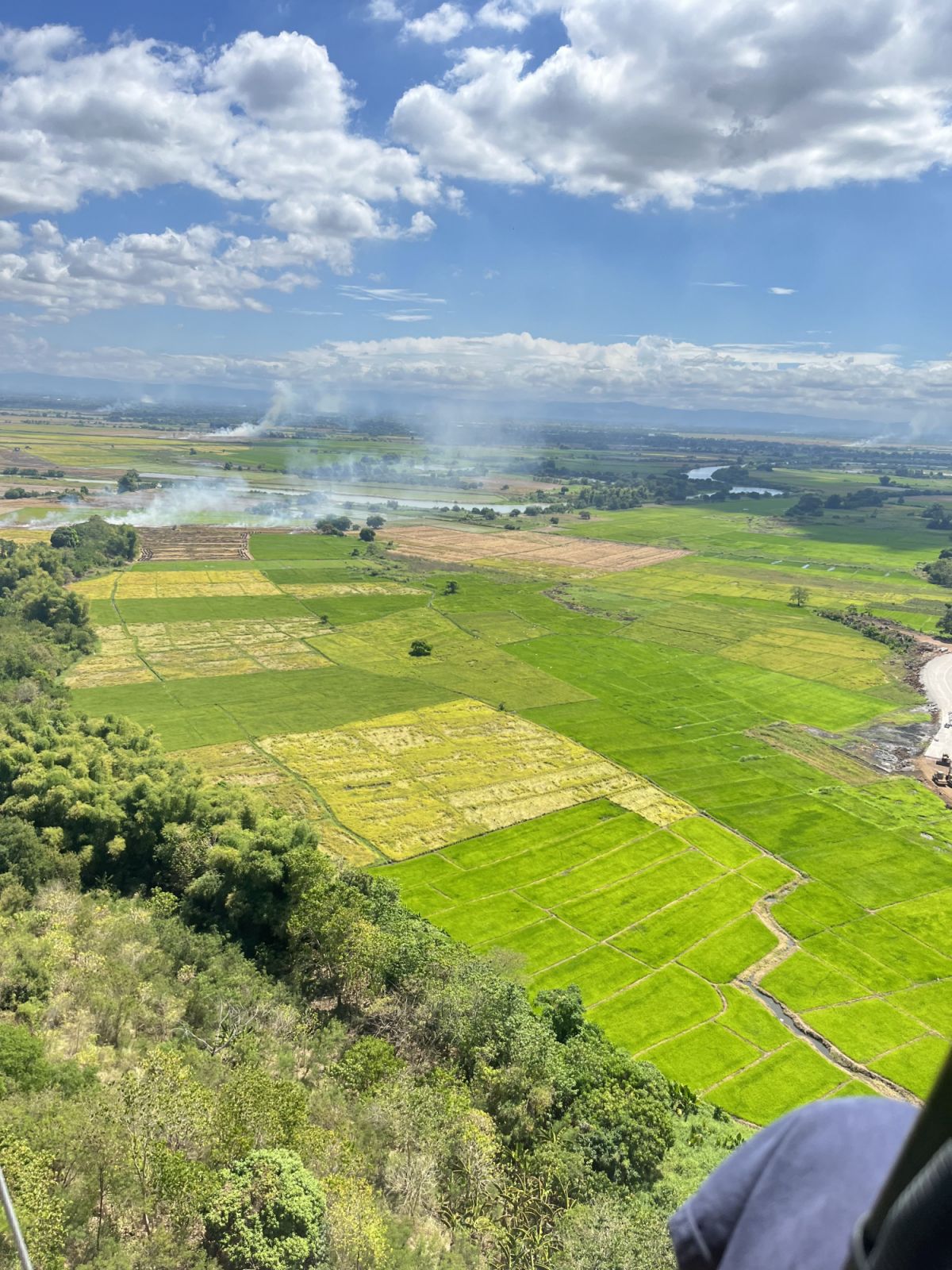 Pampanga's farmlands seen from above (Photo: Gabriel Bohol)