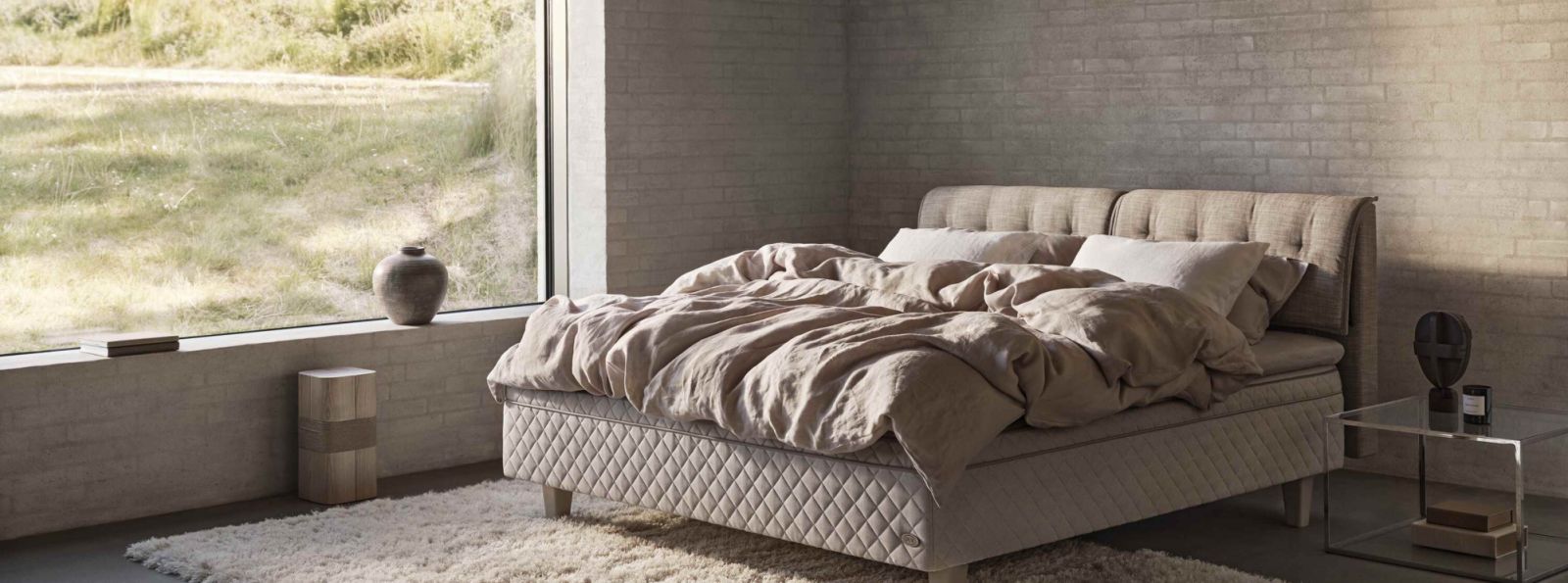 Duxiana mattresses sport distinctive diamond-quilted sides and a structured design