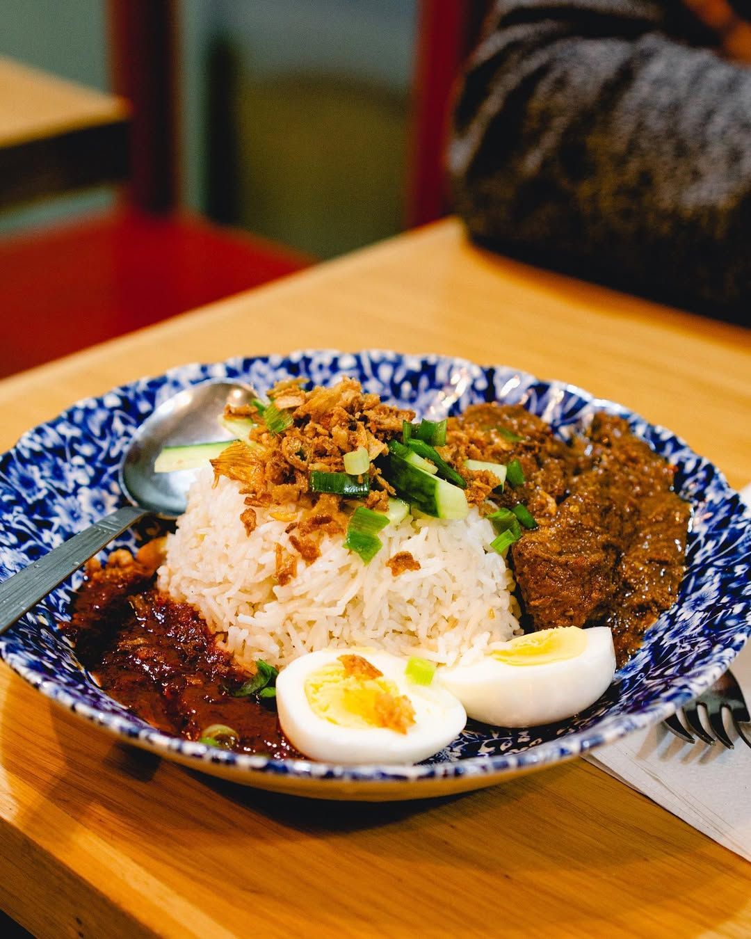 Nasi lemak with rendang (Image: @normahs_place)