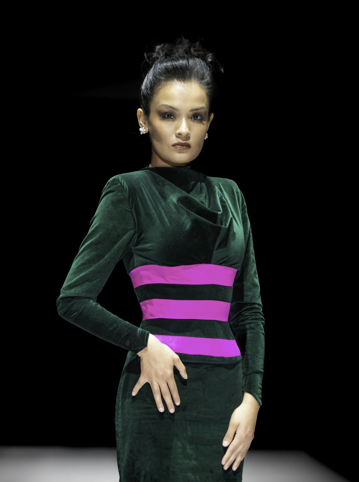 A look from John Herrera’s ‘Femme a la Mode’ collection (Photo: Paris City Fashion Week)