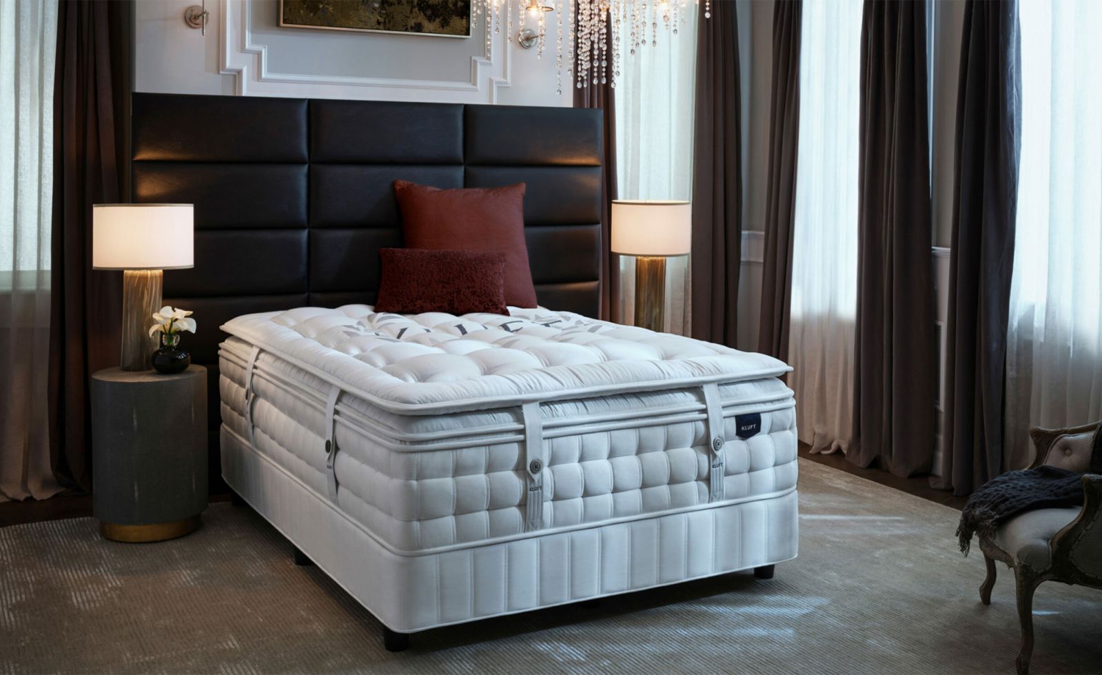 Kluft’s Royal Ascent is handcrafted with the finest materials, specialty micro-coils, all-natural TerraPur latex and signature Original Marshall Springs