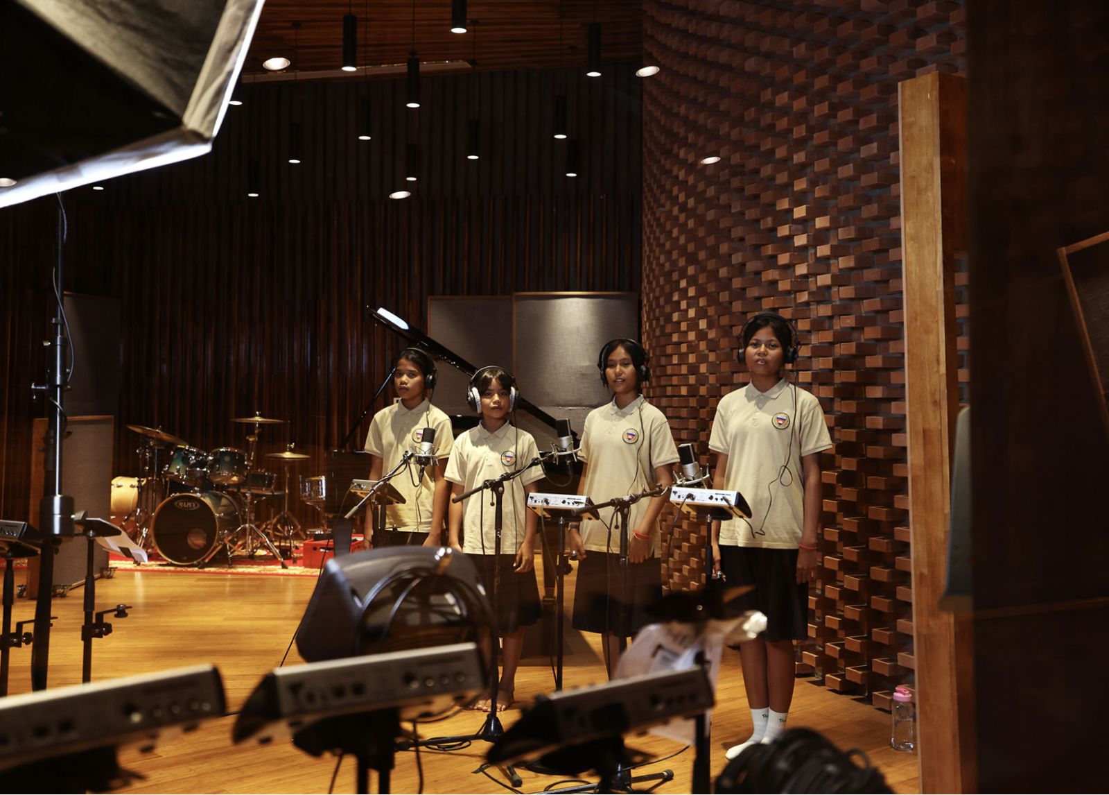 Music recording at The Gong, a cultural community centre in Sameakki Mean Chey District of Cambodia (Photo: The Gong Website)