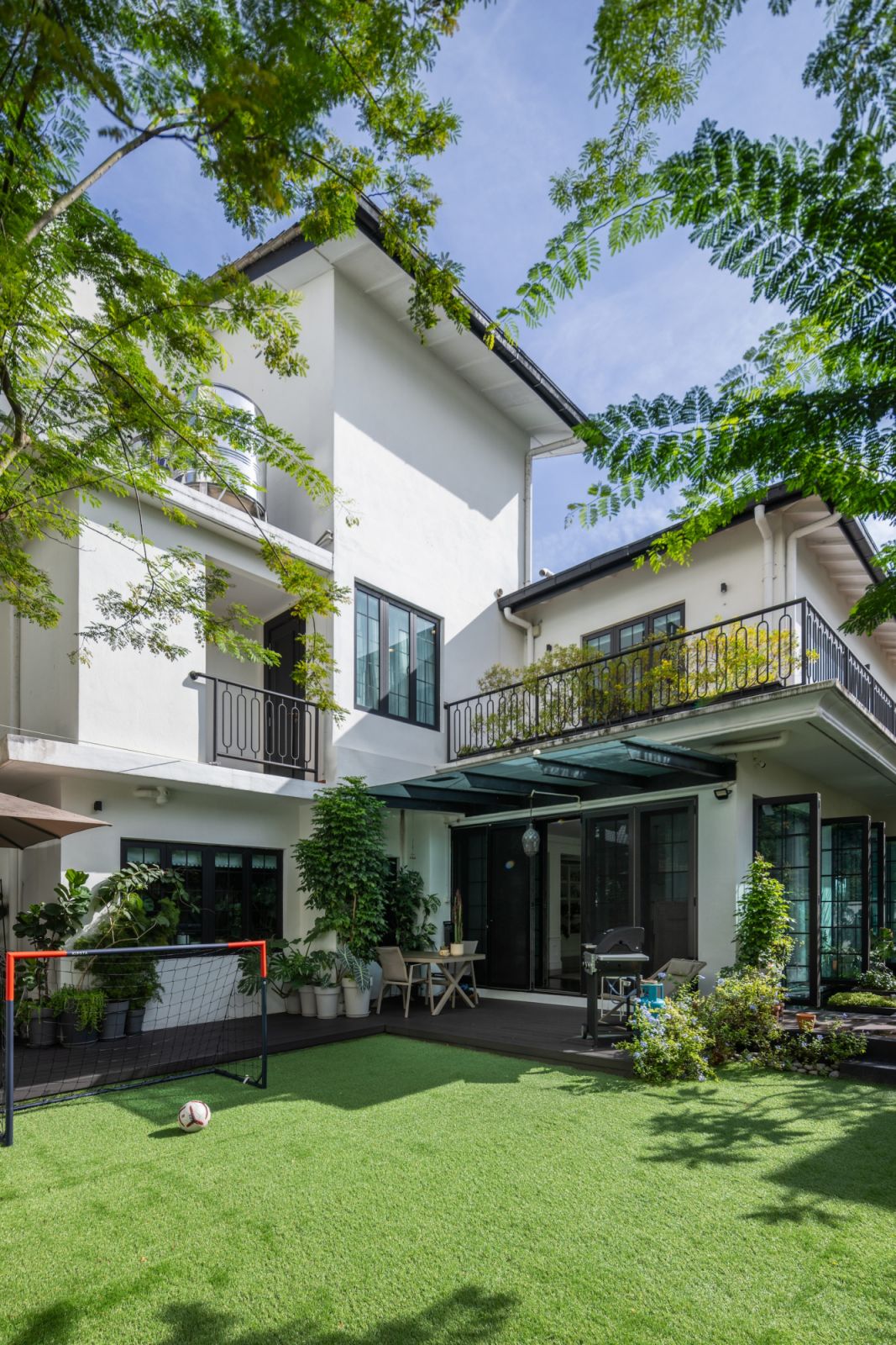 The renovated bungalow sits on a 7,500-square-foot plot in a quiet Kuala Lumpur cul-de-sac