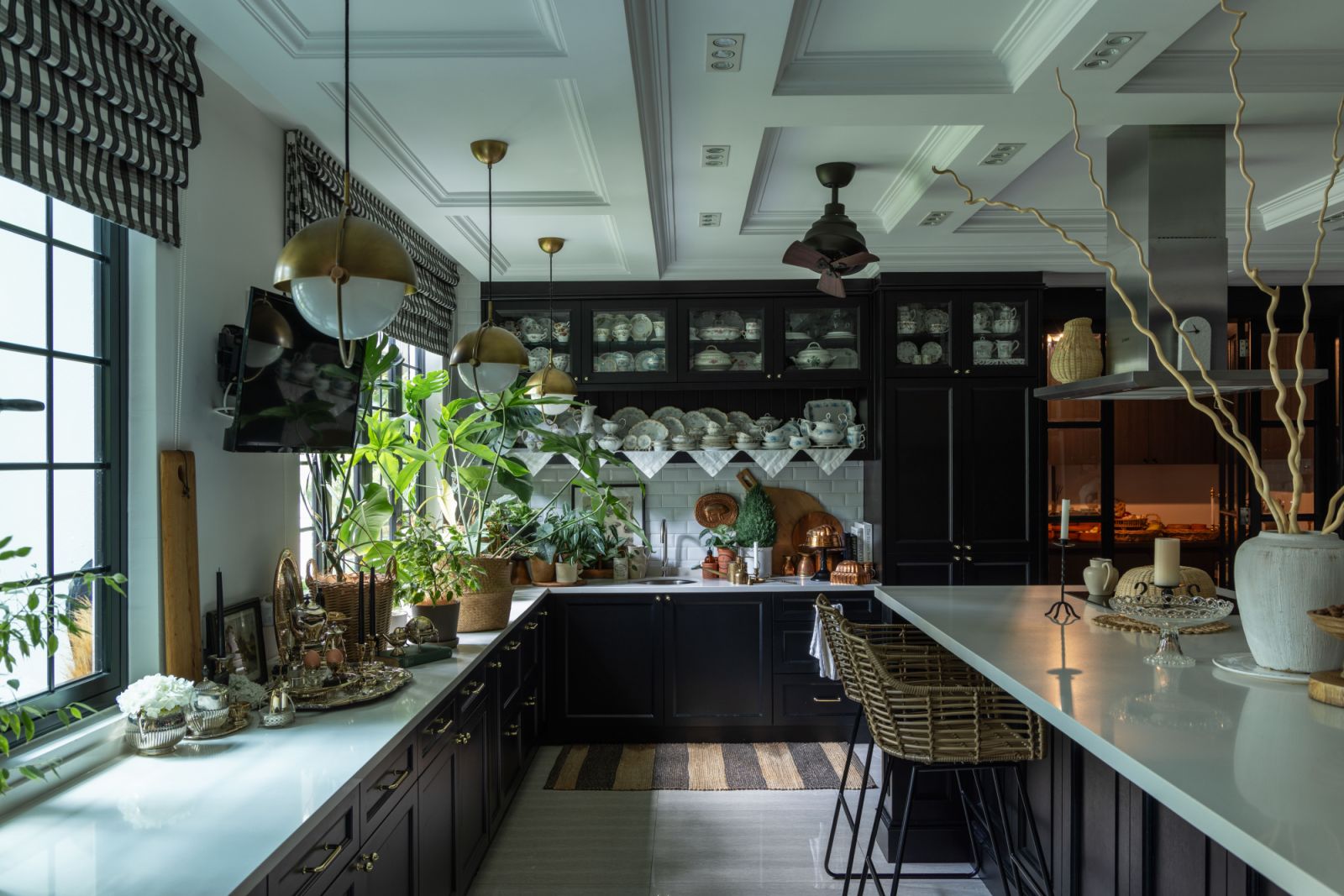 The kitchen's 3.6-metre island serves as both a functional baking station and gathering spot