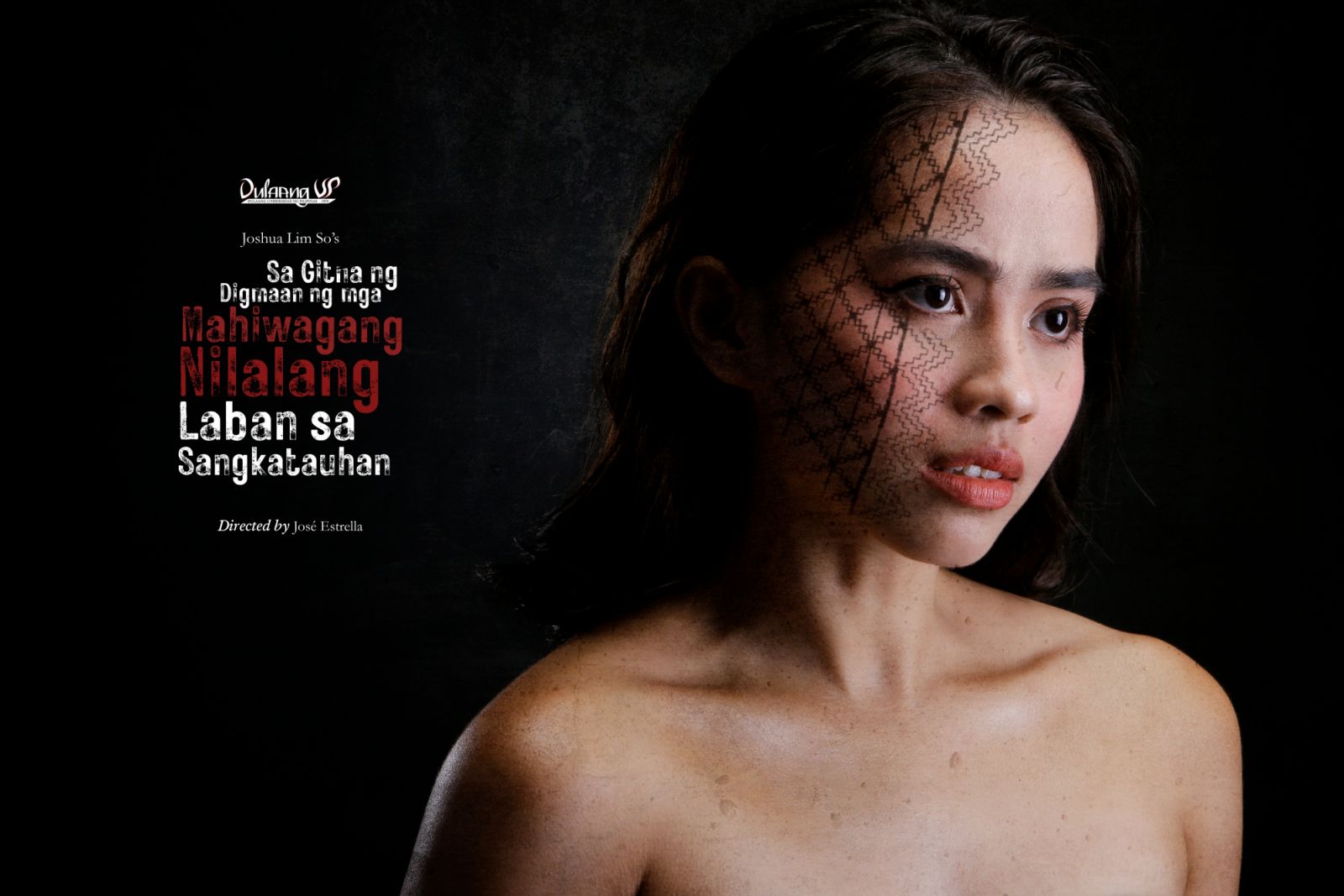 One of the posters of 'Sa Gitna ng Digmaan ng mga Mahiwagang Nilalang Laban sa Sangkatauhan' (Photo Courtesy of Dulaang UP)