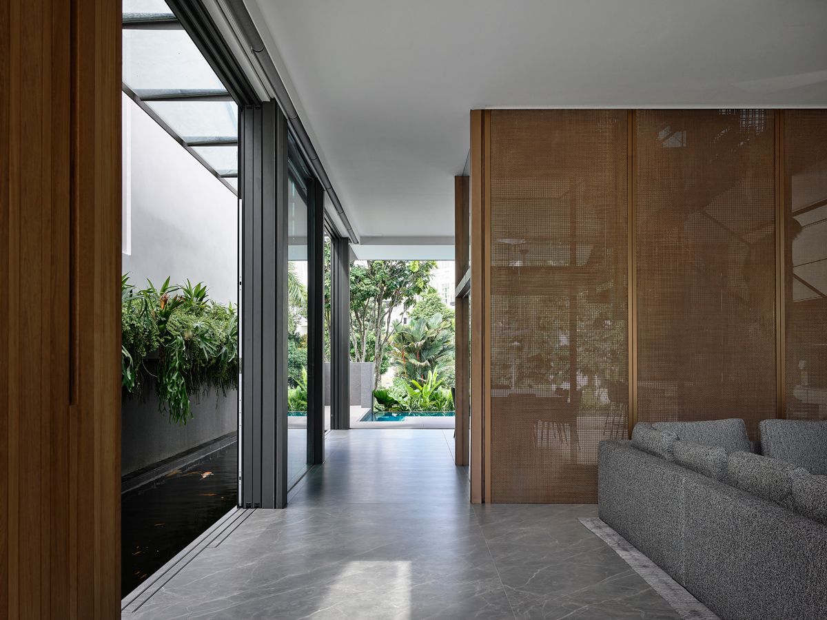 The house was originally a semi-detached house that's been detached from the party wall, leaving some breathing space