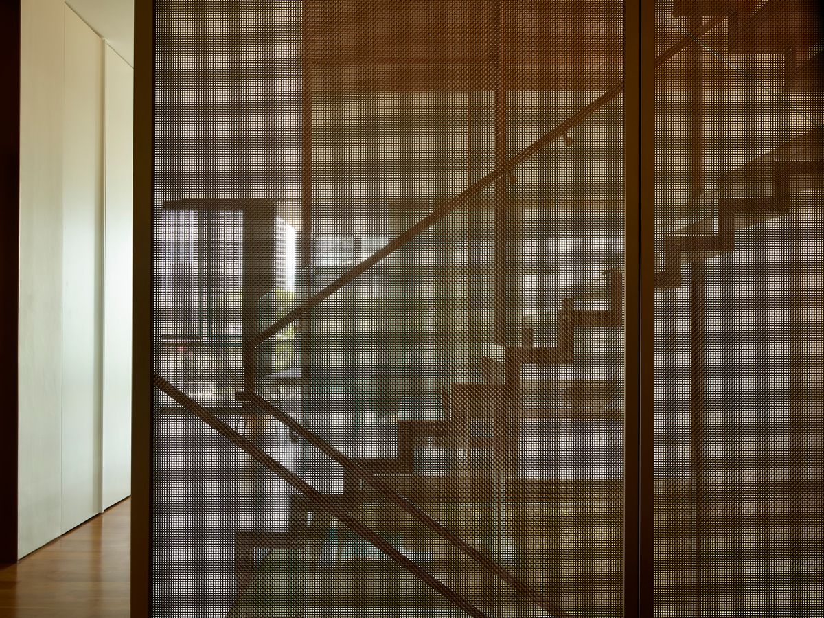 The screen adds a subtle layer of visual interest in the interior
