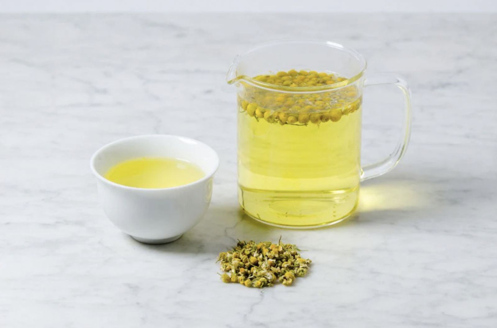 Chamomile tea, naturally caffeine free (Image: saratogateaandhoney.com)
