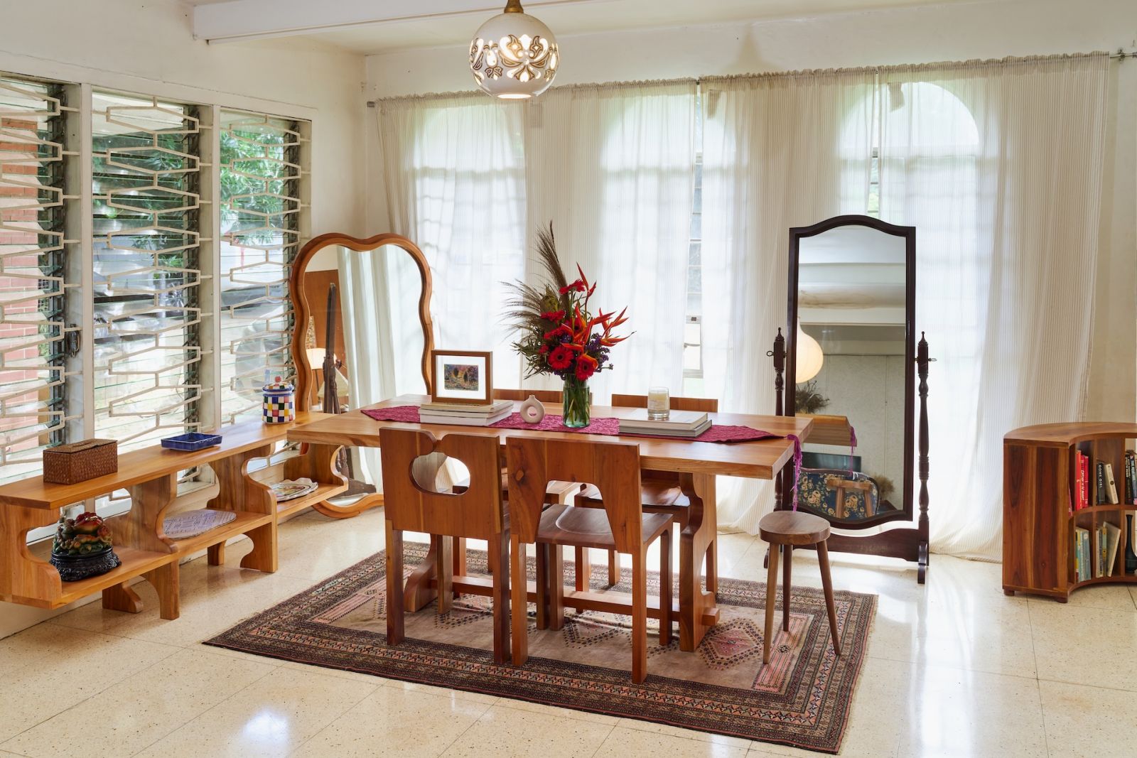 Exploring the unique mahogany pieces that add a touch of mid-century modernity to the Puentespina home in Marikina