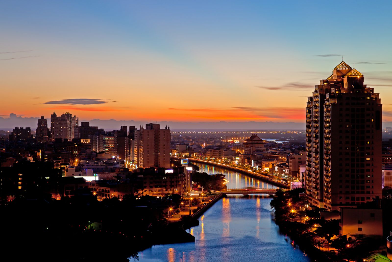 Skyline of Tainan, Taiwan