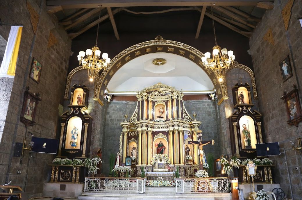 The altar inside the Sta Ursula Parish, Binangonan, one of the new National Cultural Treasures in Rizal this 2025 (Photo: NCCA)