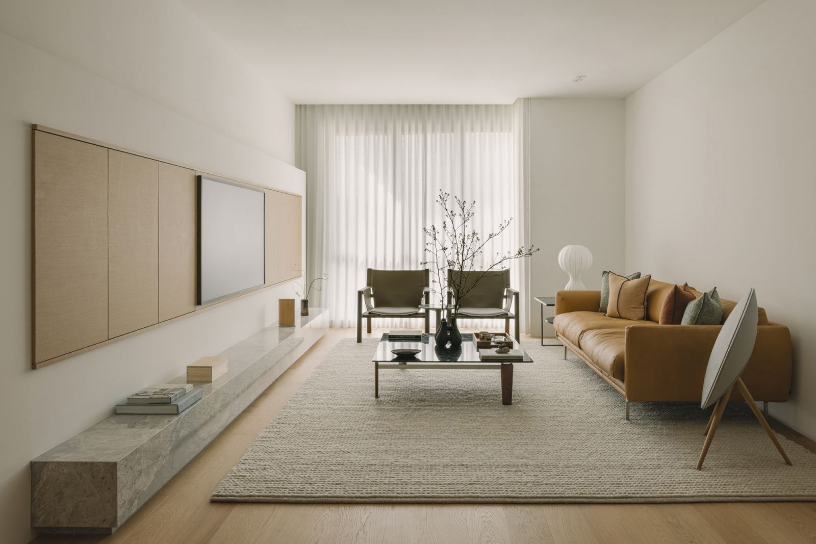 A bright and welcoming living room at Hazel Park, designed by Bud Studio