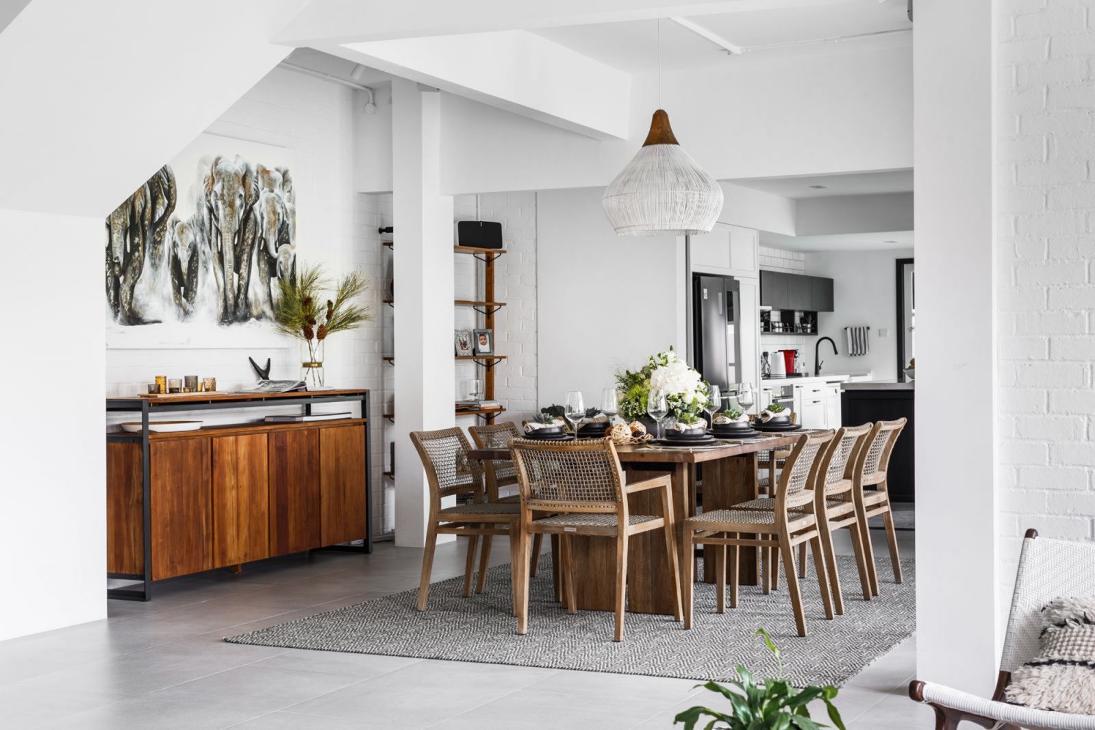 A view of the Palm Drive dining area by Haus Atelier