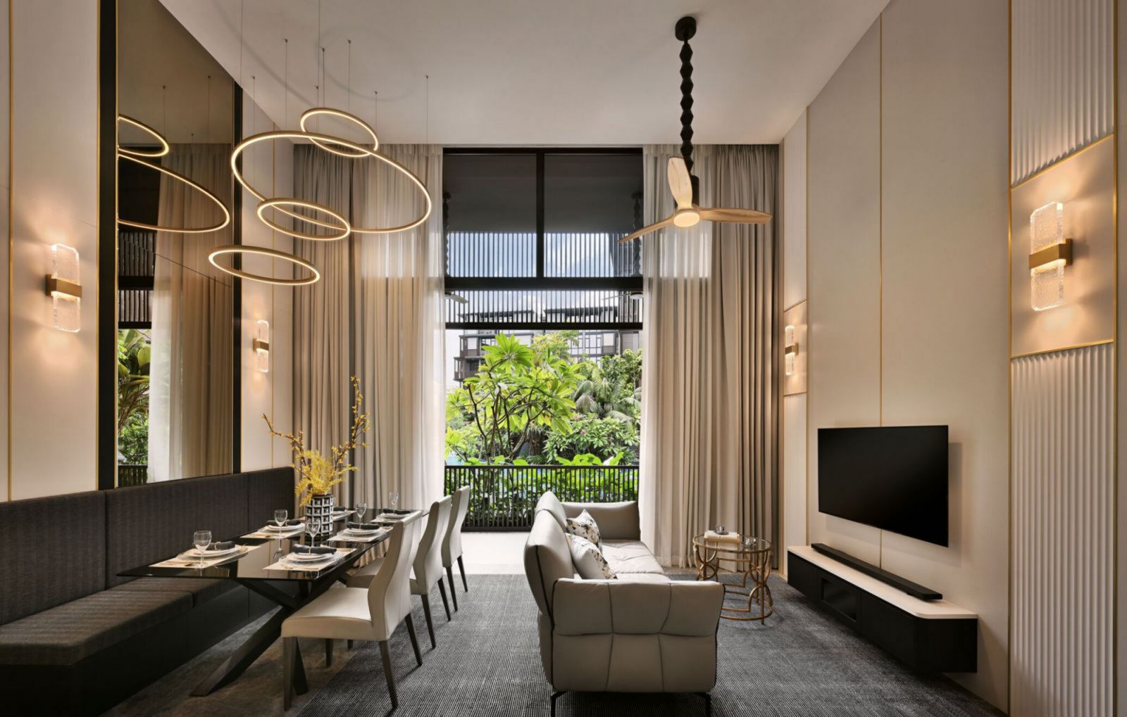 Nestled on the ground floor, this 1,800 square foot residence is a harmonious blend of contemporary luxury and practicality