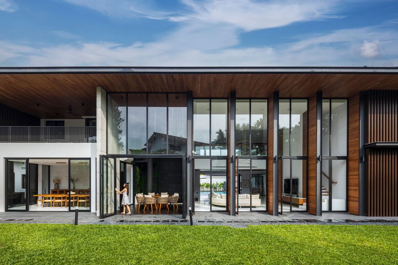 The Trace Design & Build team was tasked to modernise the façade of the house