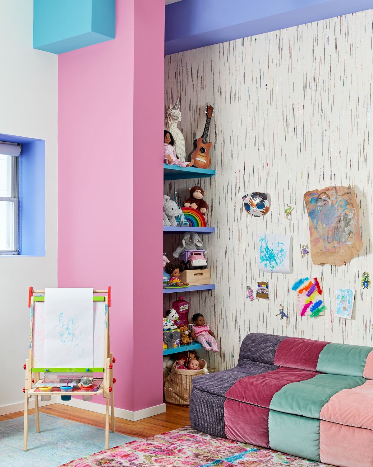 Wall-mounted shelves or dedicated wall storage allow for easy access (Photo: Tim Williams)