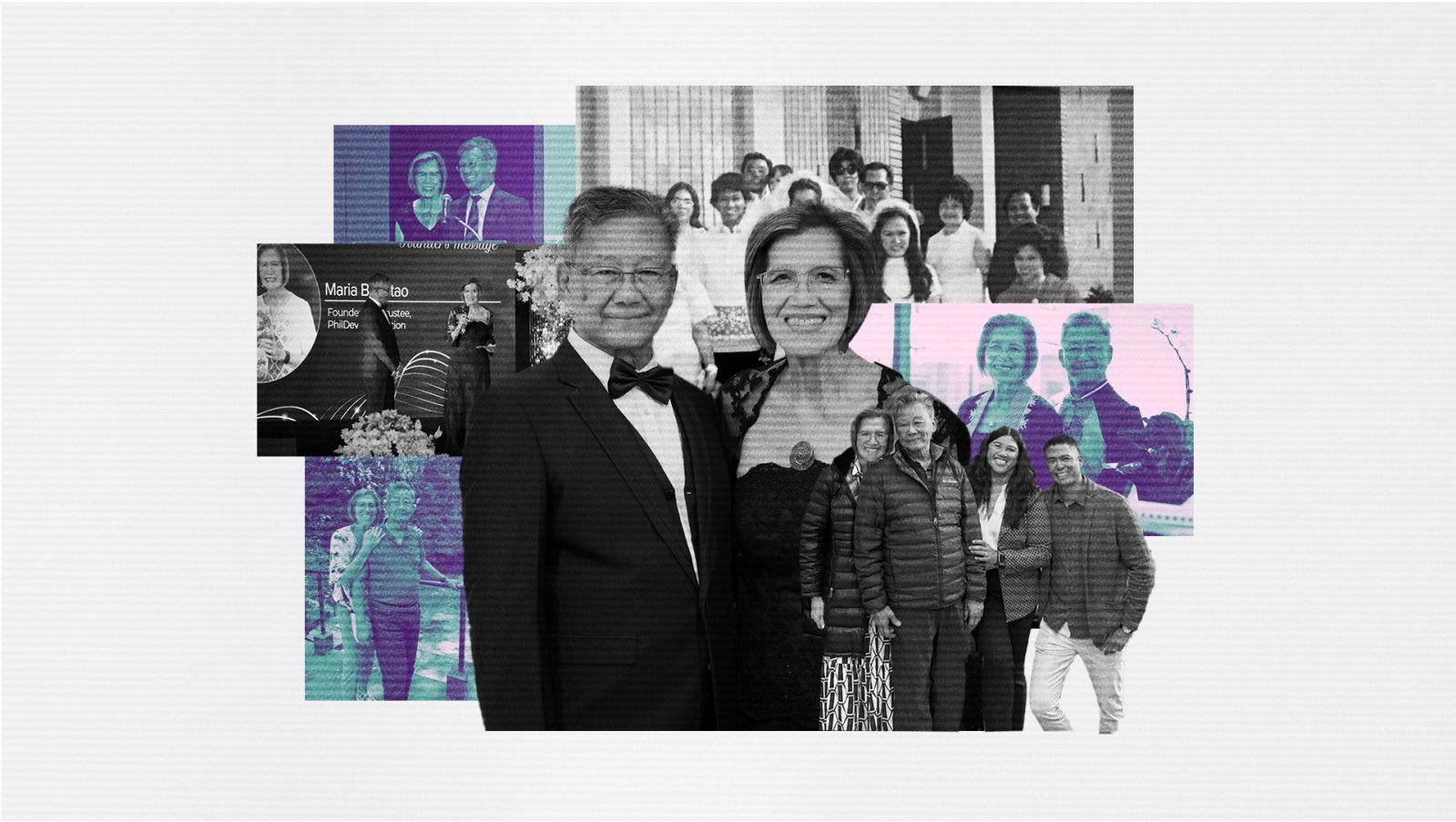 Maria and Diosdado ‘Dado’ Banatao have been synonymous with innovation, philanthropy and education. While Dado is recognised for his pioneering contributions to the semiconductor industry, their most enduring legacy may well be PhilDev, the foundation they established to drive progress in the Philippines. (Photo: Maria Banatao. Illustration: Raphael Quaison)