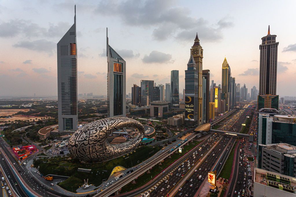 An aerial view of the Museum of the Future Dubai (Photo: Ruztam Azmi/Getty Images)