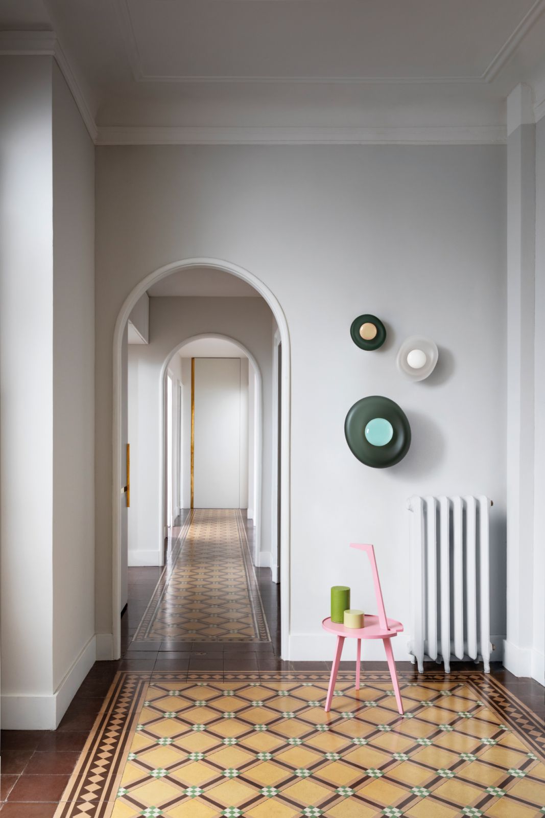 Sklo Pillow sconces, from Sol Luminaire