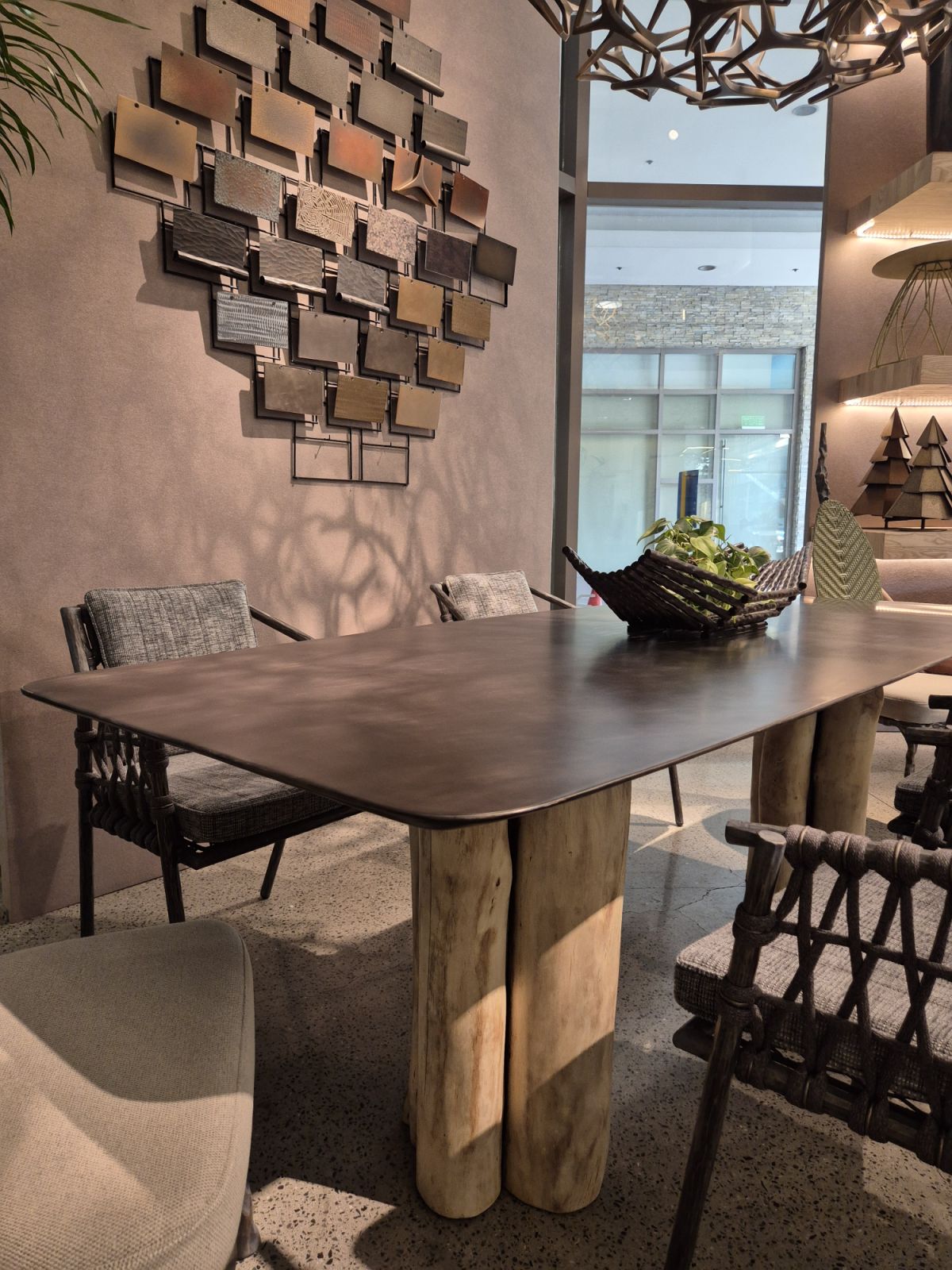 High-Hammered Dining Table by Industria Gallery