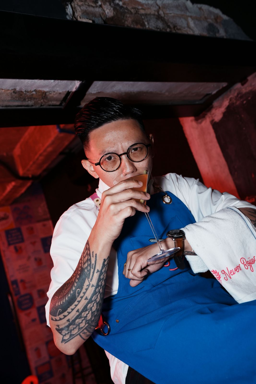 Kelvin Wong, the head bartender