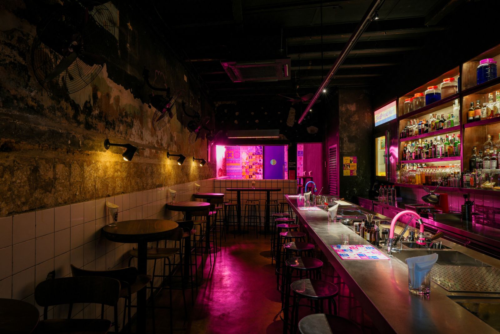 The interior of Good Friends Club
