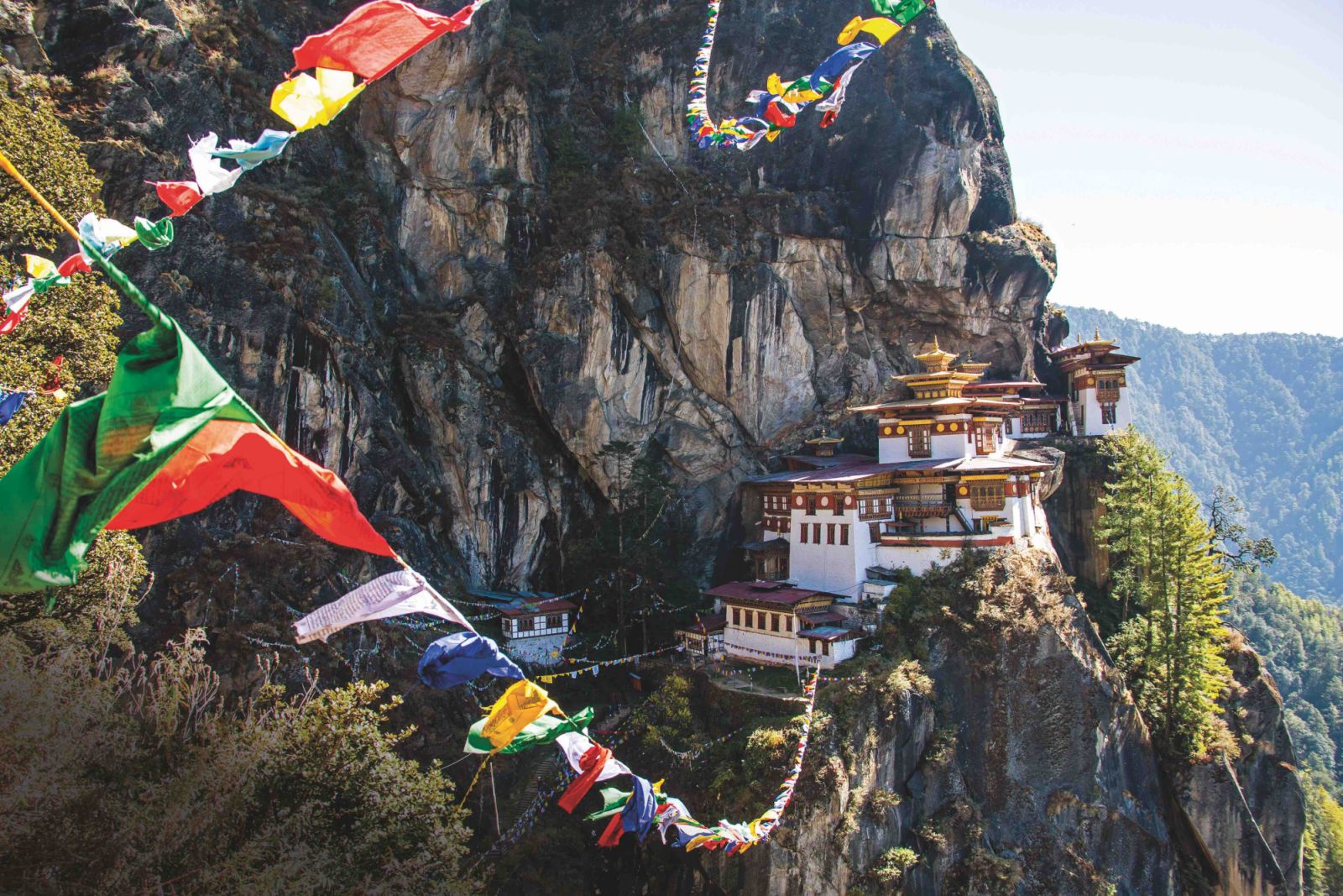 Paro Taktsang, also known as Tiger's Nest, a famous Bhuddist site and temple complex in Bhutan (Photo: Getty Images)