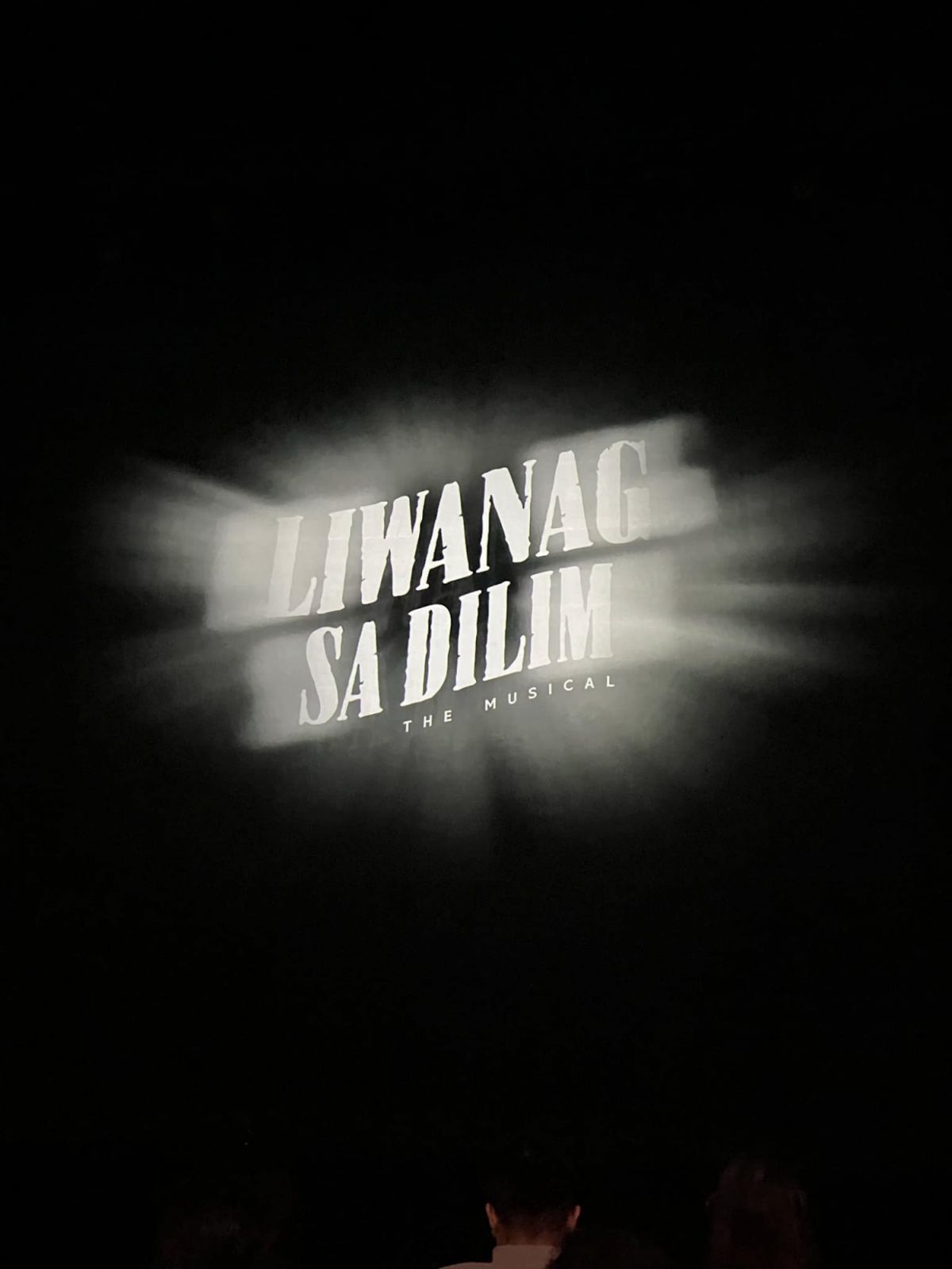 The stage of ‘Liwanag sa Dilim’ before the show started