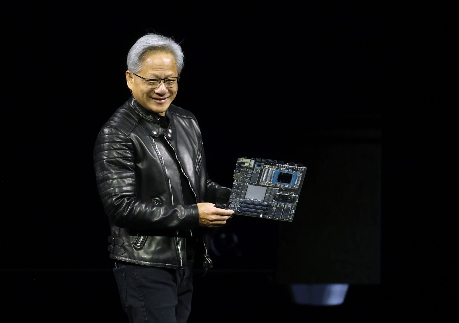Nvidia 輝達 CEO 黃仁勳（Jensen Huang ）delivers the keynote address during the Nvidia GTC 2025.（Photo：Getty Images）