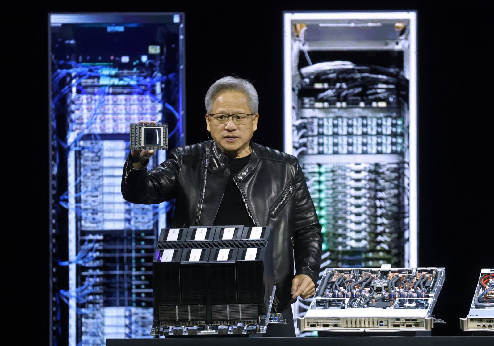 Nvidia 輝達 CEO 黃仁勳（Jensen Huang ）delivers the keynote address during the Nvidia GTC 2025.（Photo：Getty Images）