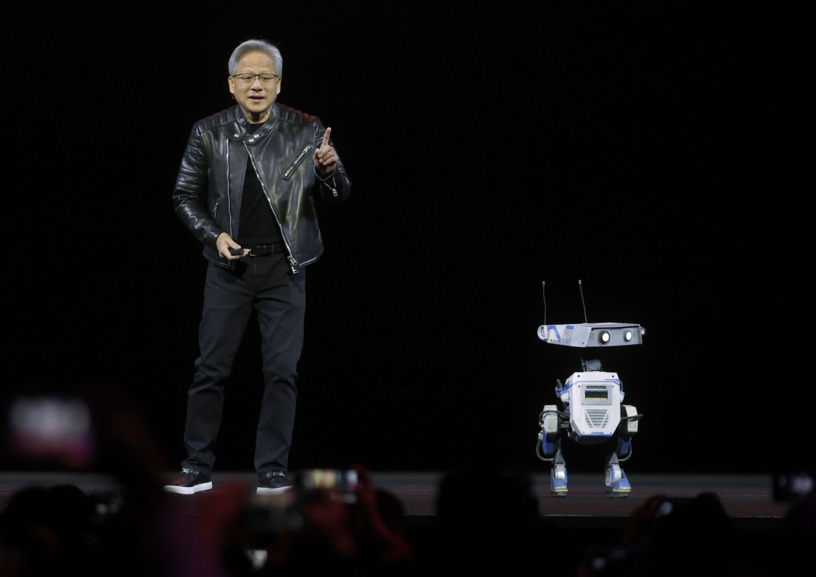 Nvidia 輝達 CEO 黃仁勳（Jensen Huang ）delivers the keynote address during the Nvidia GTC 2025.（Photo：Getty Images）