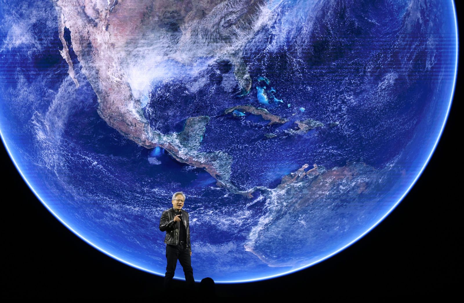 Nvidia 輝達 CEO 黃仁勳（Jensen Huang ）delivers the keynote address during the Nvidia GTC 2025.（Photo：Getty Images）