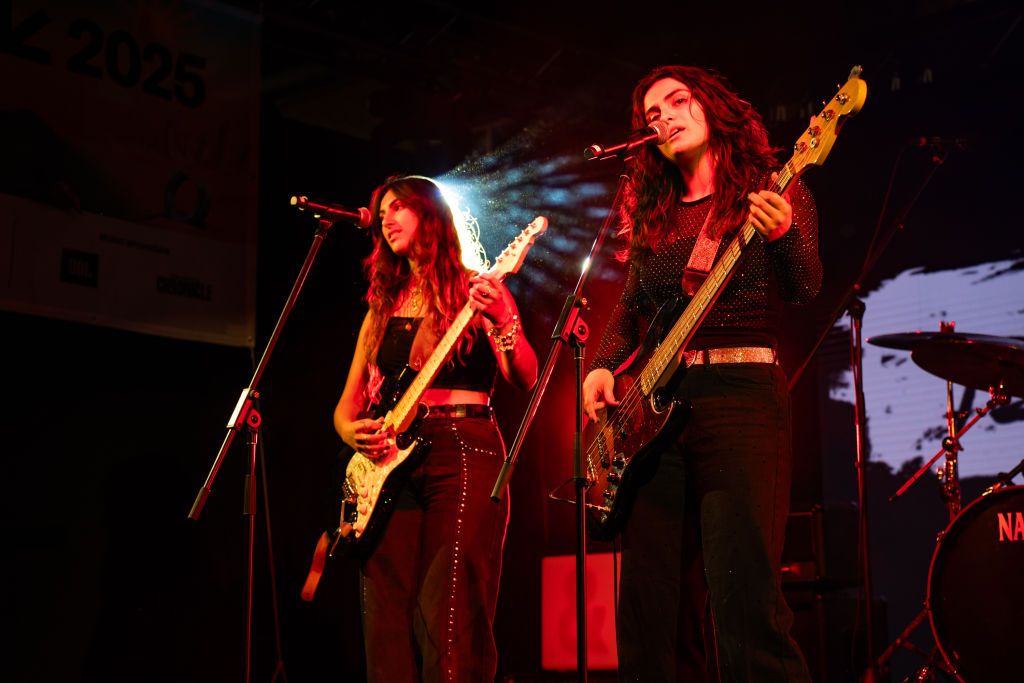 AUSTIN, TEXAS - MARCH 15: Veronica Pal and Jes Pal of Baby Said perform at the British Music Embassy at Palm Door on Sixth during SXSW 2025 on March 15, 2025 in Austin, Texas. (Photo by Lorne Thomson/Redferns)