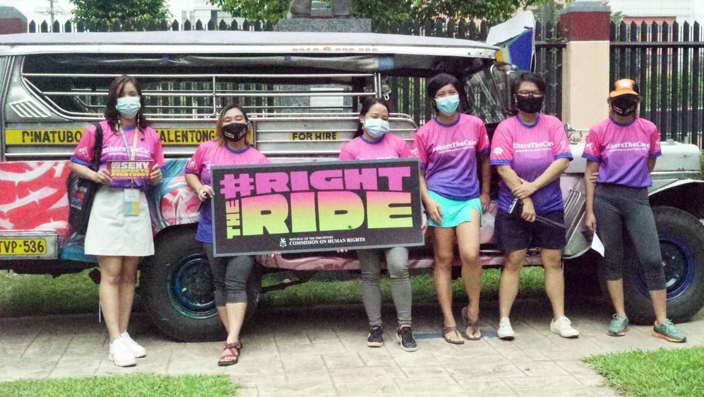 Lunas Collective at the Safe Spaces Now: Right the Ride Campaign in 2021