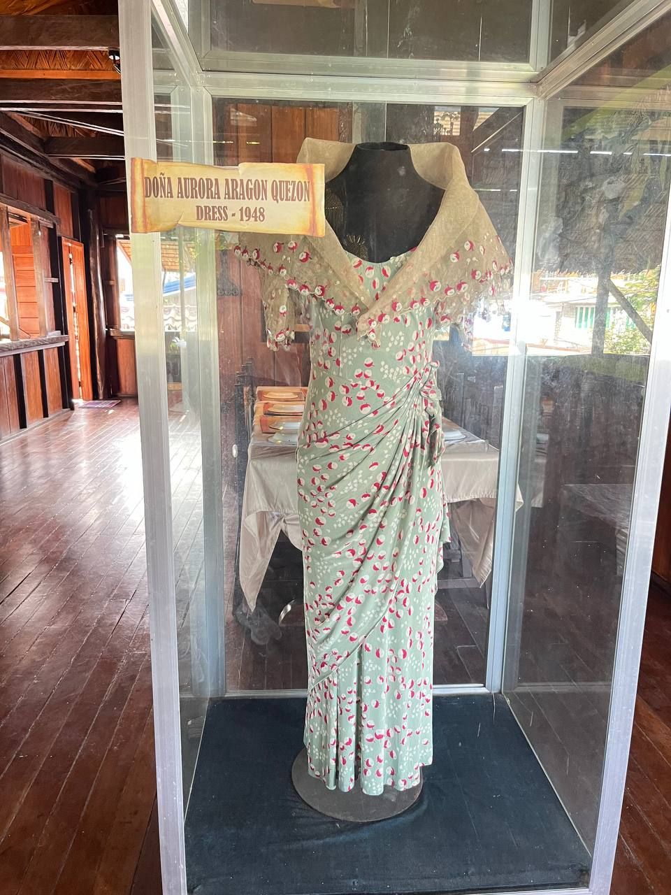 Aurora Aragon-Quezon’s dress from 1948 (Photo: Gabriel Bohol)