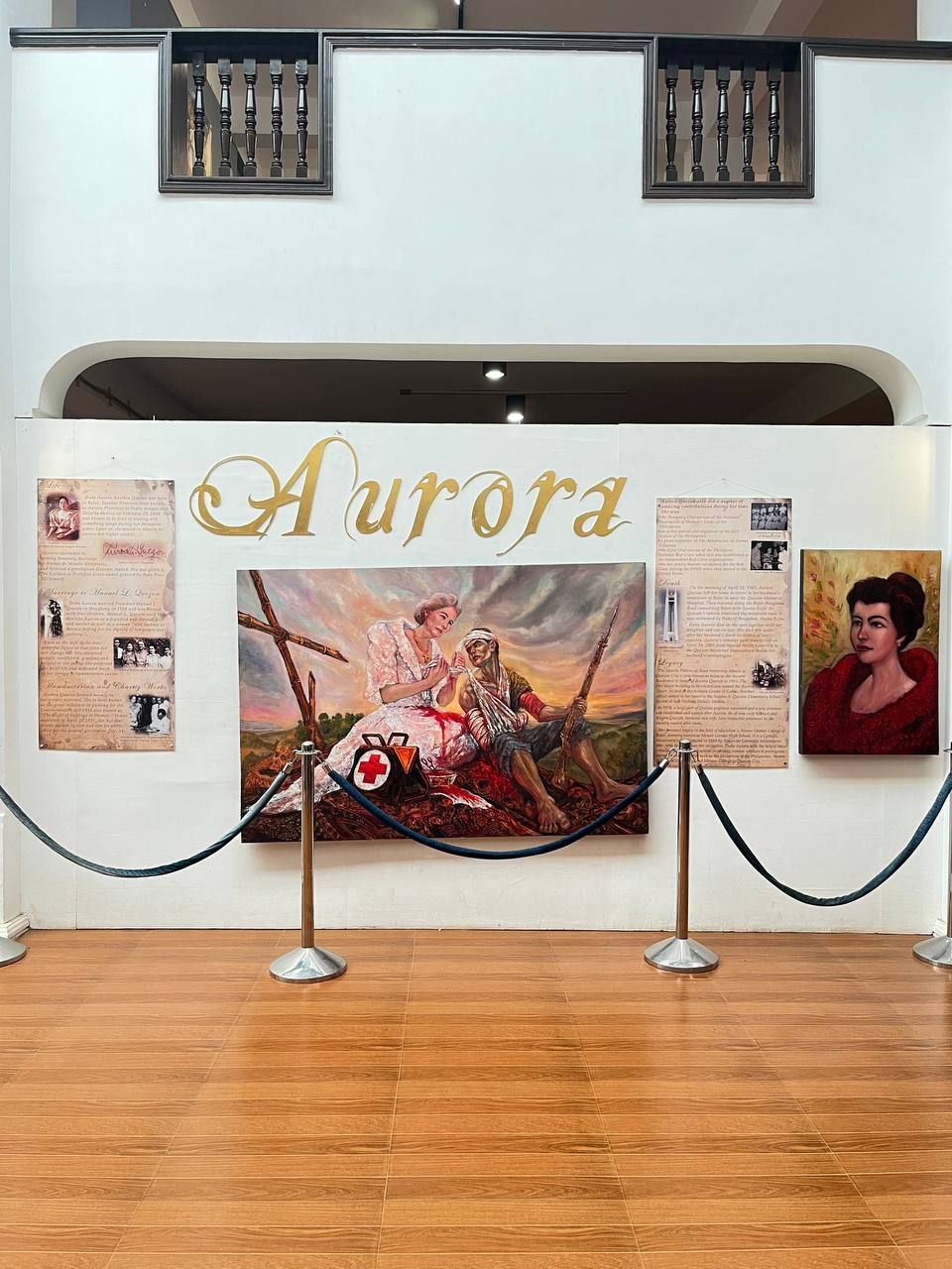 A wall dedicated to the life of Doña Aurora Aragon-Quezon (Photo: Gabriel Bohol)