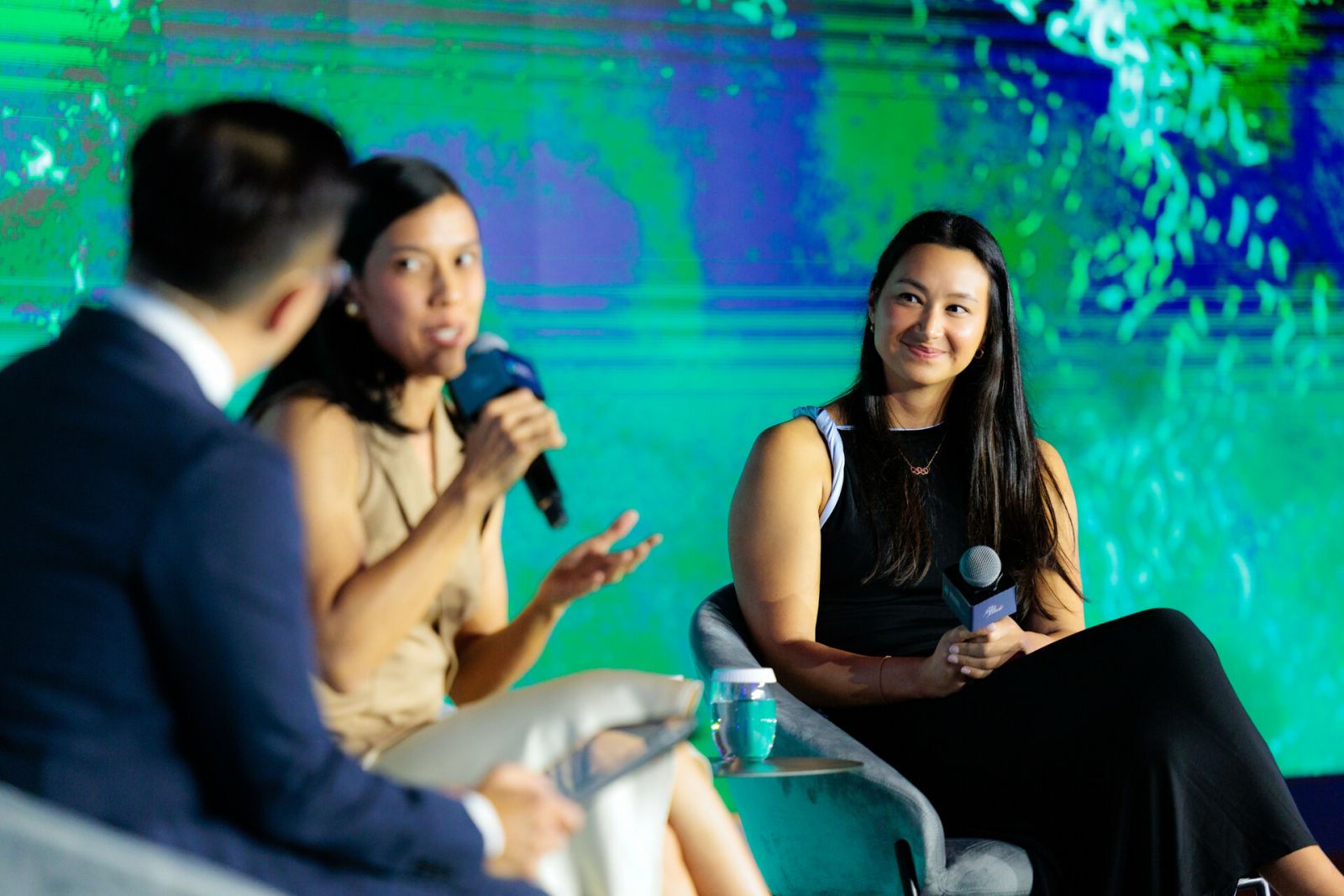 Nicol David and Camille Cheng (Photo: Adrian Lee/Tatler)