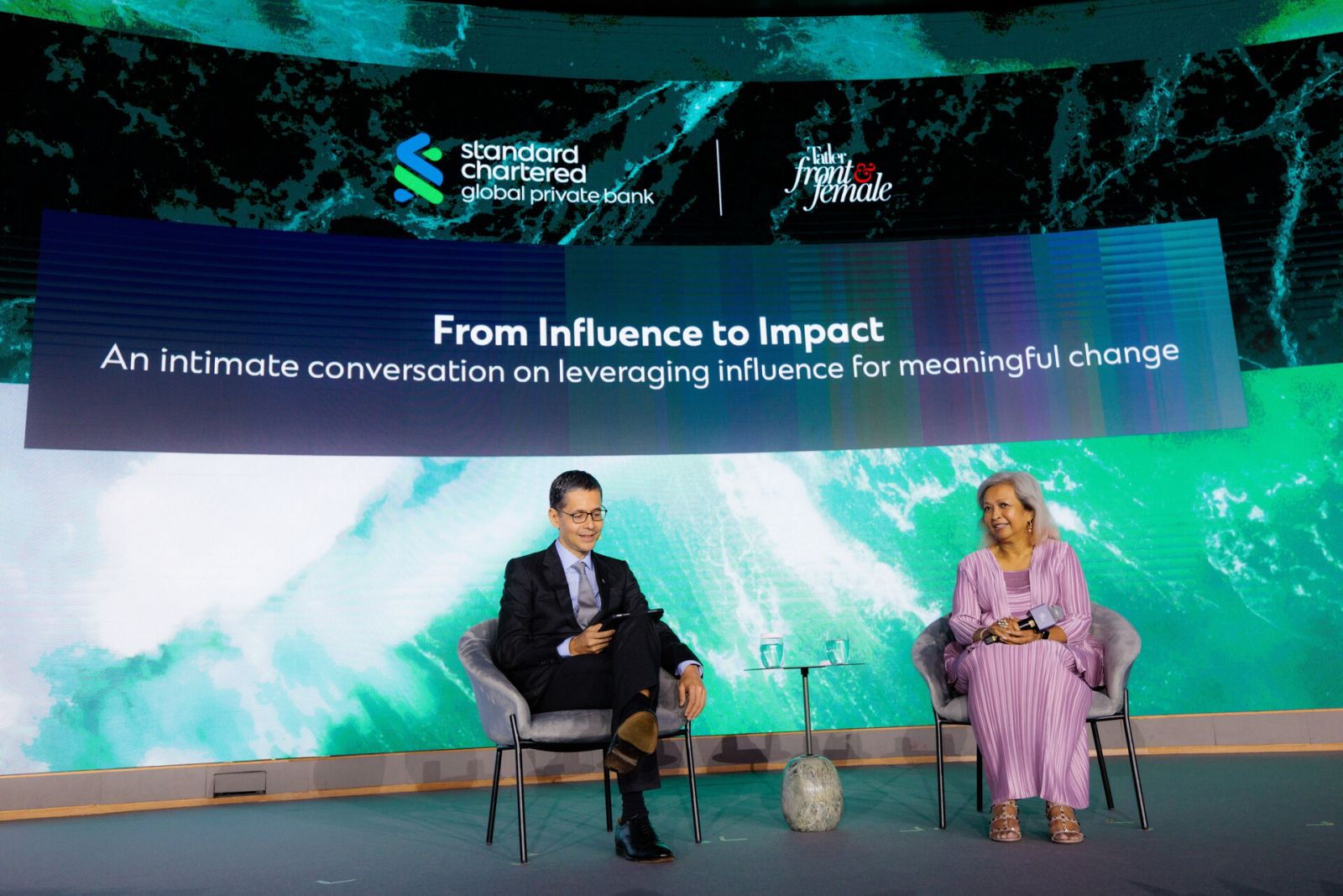 Patrick Lee and Marina Mahathir (Photo: Adrian Lee/Tatler)