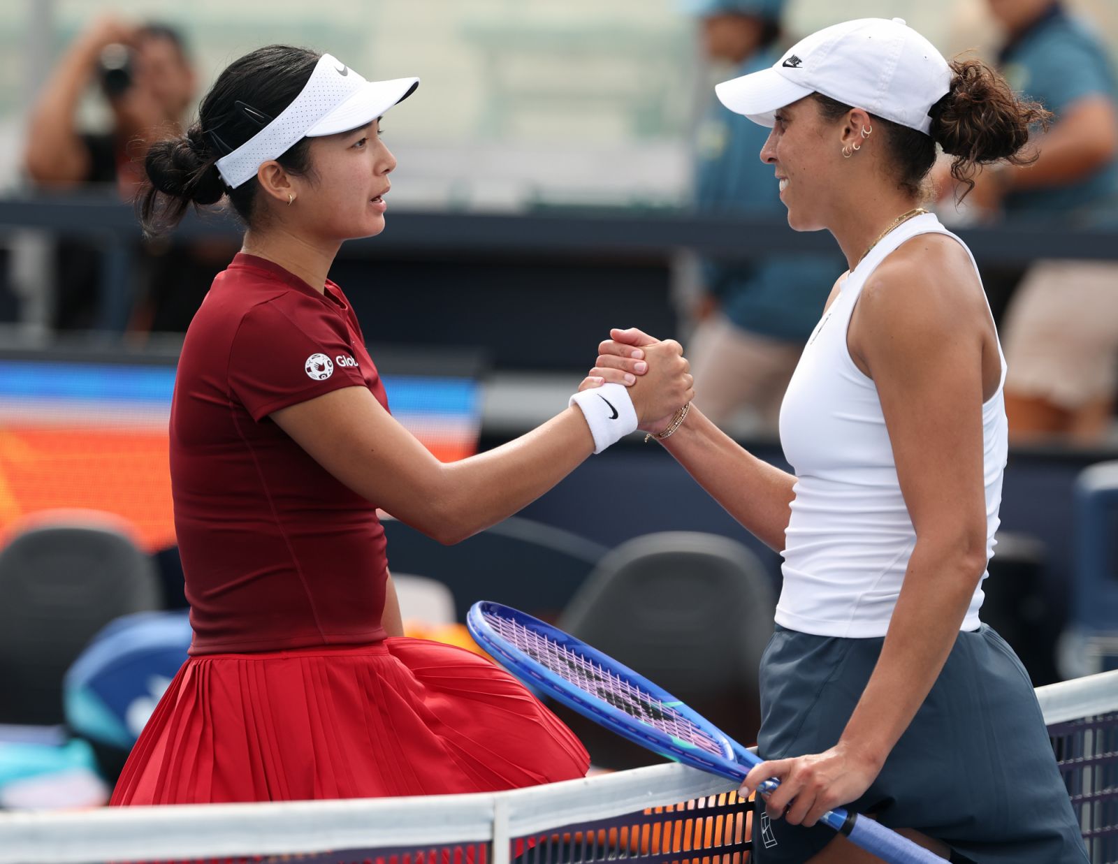 Alex Eala of the Philippines against Madison Keys of the United States (Photo: Al Bello/Getty Images)