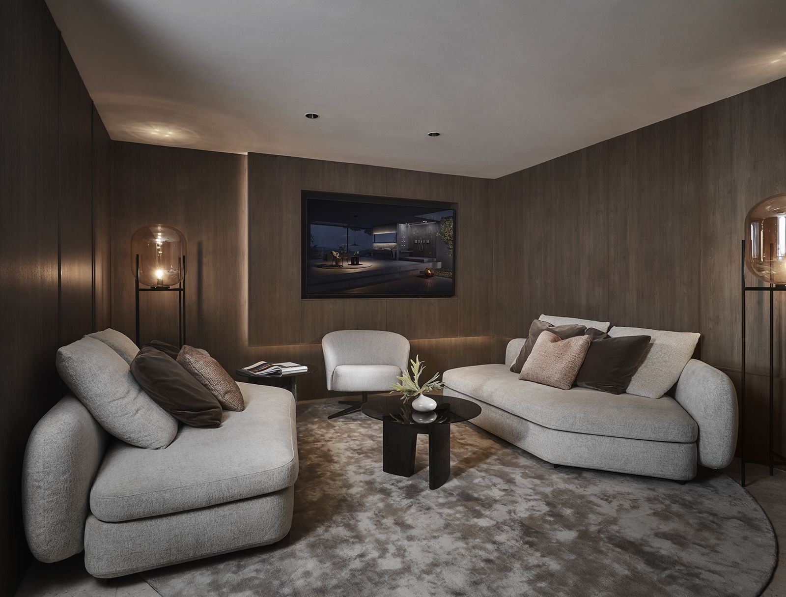 The Grohe Spa Lounge exudes a cosy, inviting feel