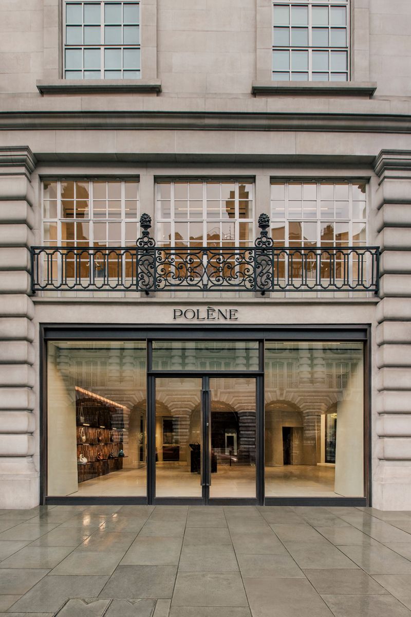 The storefront of Polène London by Korean architect Jonghwan Baek