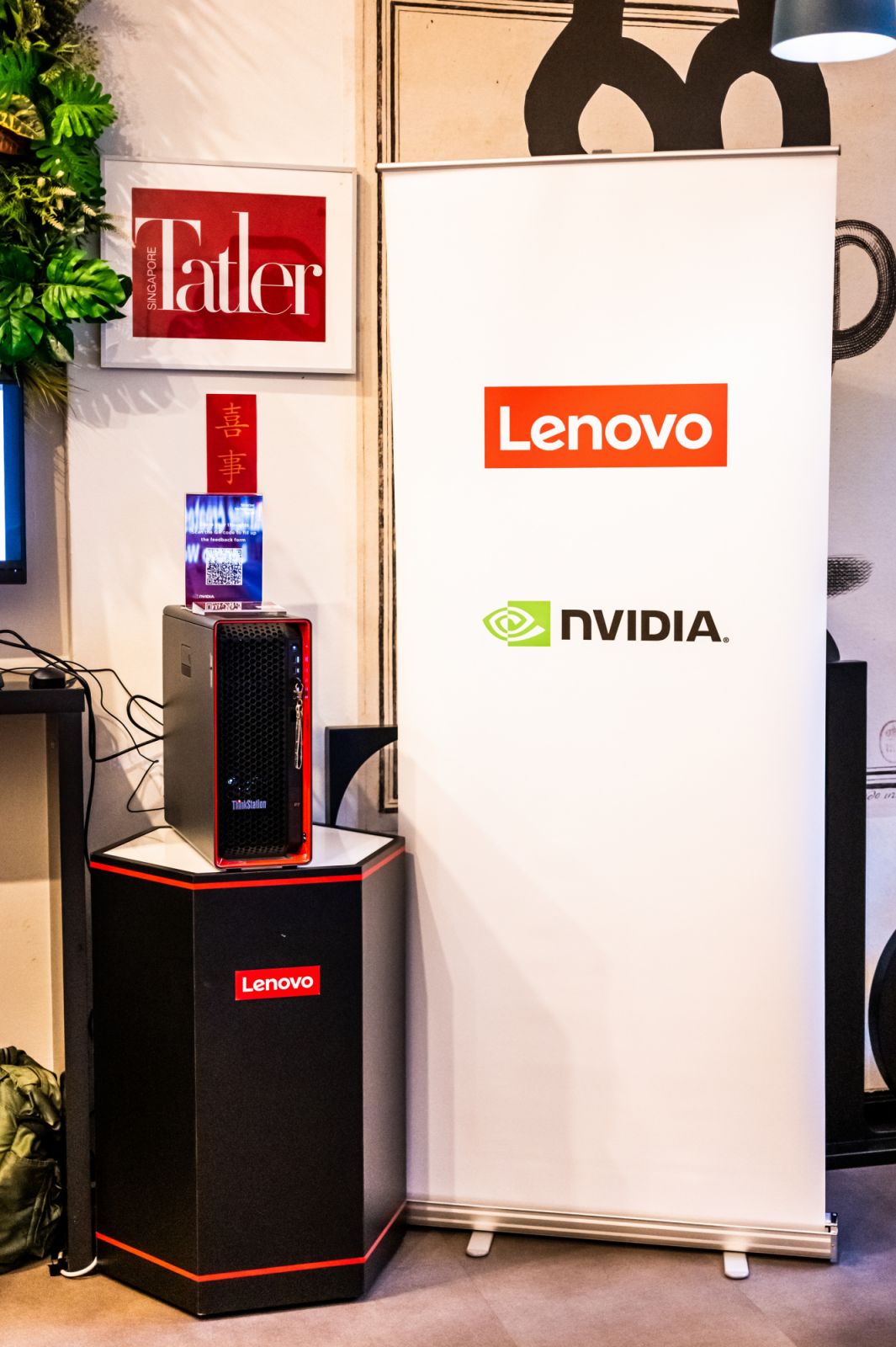 The Lenovo desktop workstation