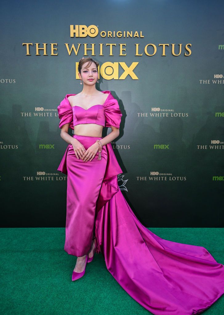 BANGKOK, THAILAND - FEBRUARY 14: Lalisa Manobal attends "The White Lotus" Season 3 Bangkok Premiere at ICONSIAM River Park on February 14, 2025 in Bangkok, Thailand. (Photo by Billy H.C. Kwok/Getty Images for HBO)