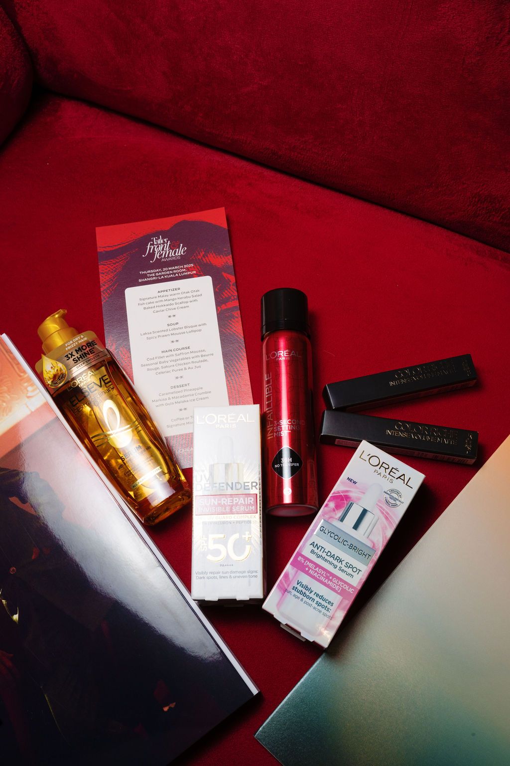 Beauty and hair treats from L’Oreal Paris Malaysia as doorgifts
