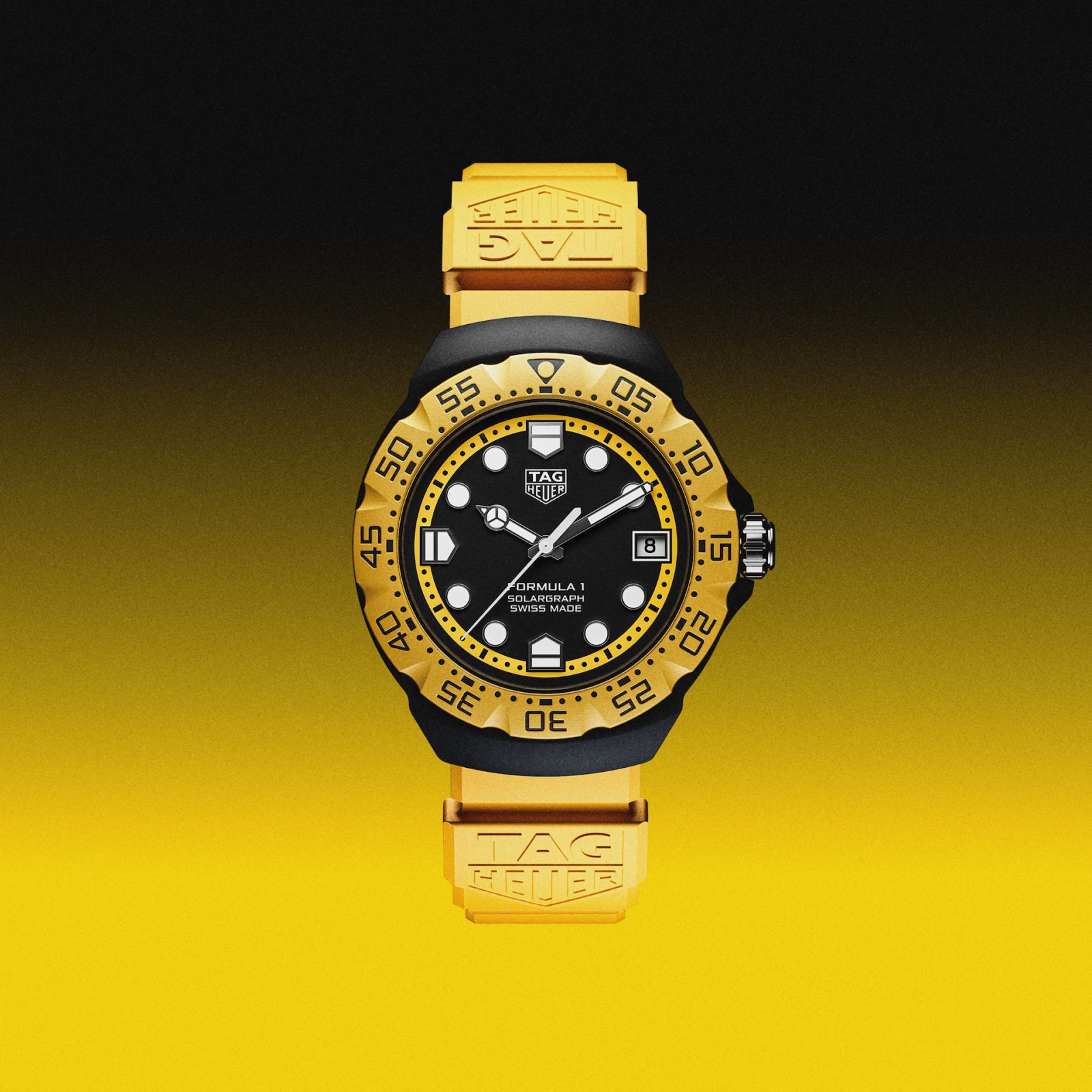 Tag Heuer Formula 1 in yellow with black dial
