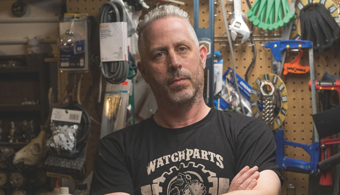 Dan Tanenbaum makes watch art with parts of vintage timepieces (Photo: courtesy of Dan Tanenbaum)