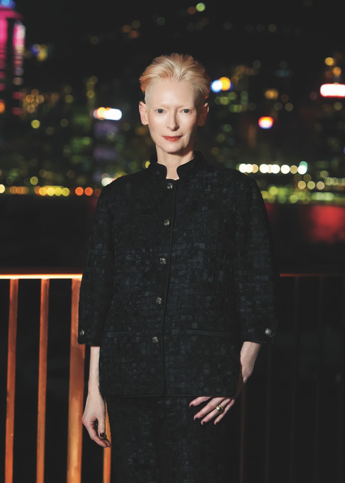 Tilda Swinton ที่พิพิธภัณฑ์ทัศนวัฒนธรรม M+ ในฮ่องกง
