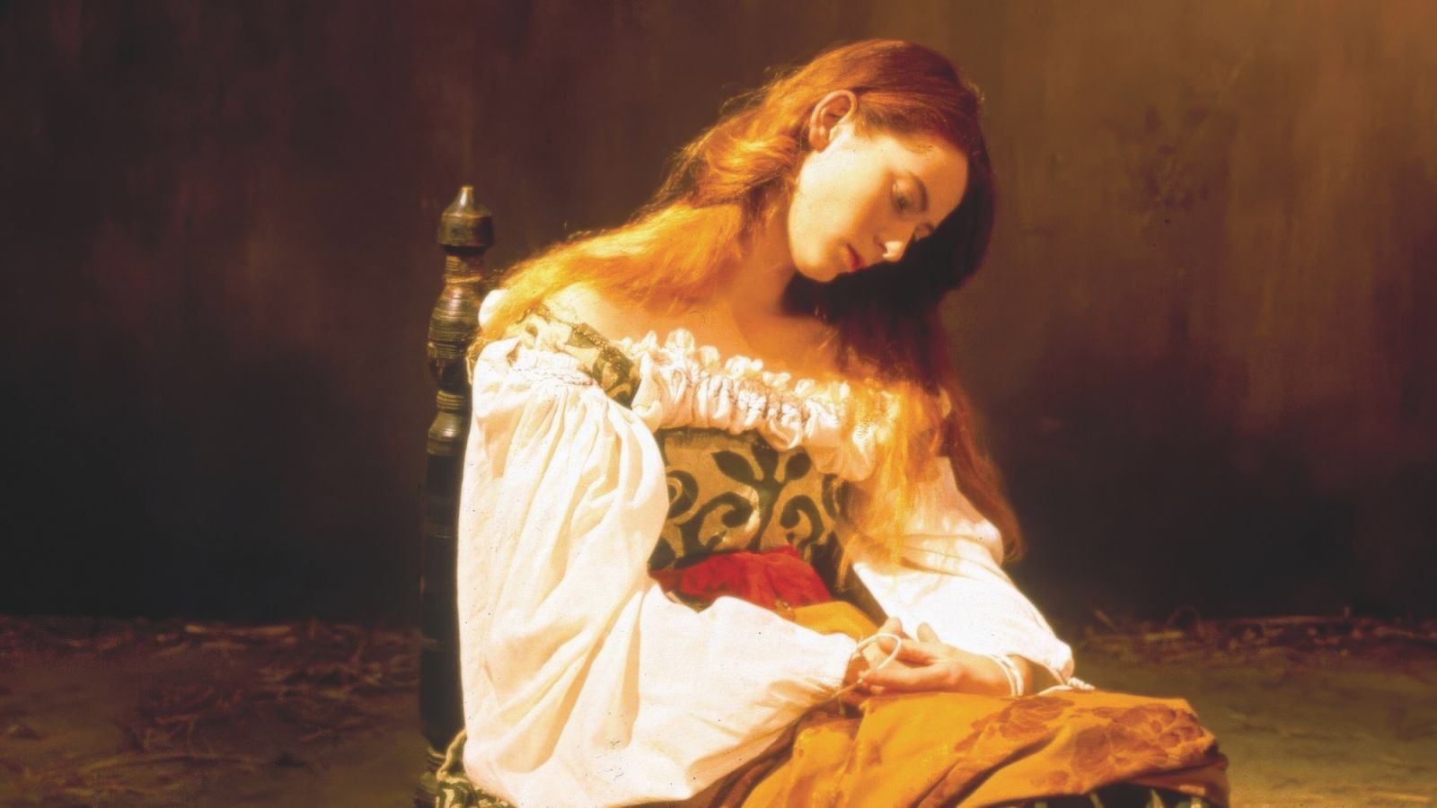 ภาพของ Tilda Swinton จากการแสดงเรื่องแรก Caravaggio