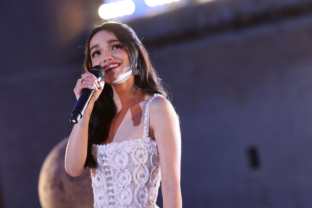 SEGOVIA, SPAIN - MARCH 12: Rachel Zegler at the European event for Disney’s "Snow White" at Alcazar de Segovia on March 12, 2025 in Segovia, Spain. (Photo by Pablo Cuadra/Getty Images for Disney)