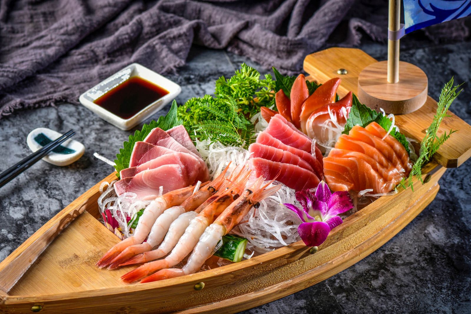 An assortment of sashimi at KAI (Image: KAI Japanese Buffet)